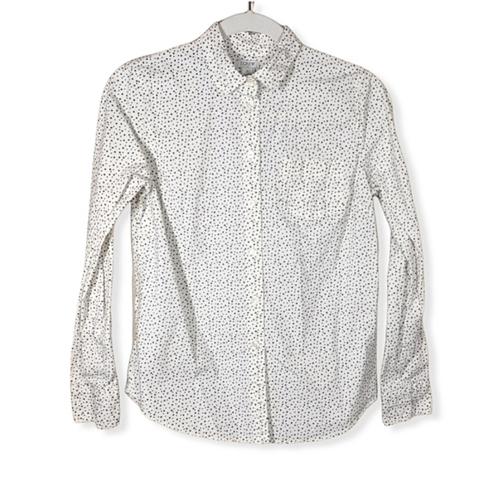 J. Crew Factory Star Print Button Down Small